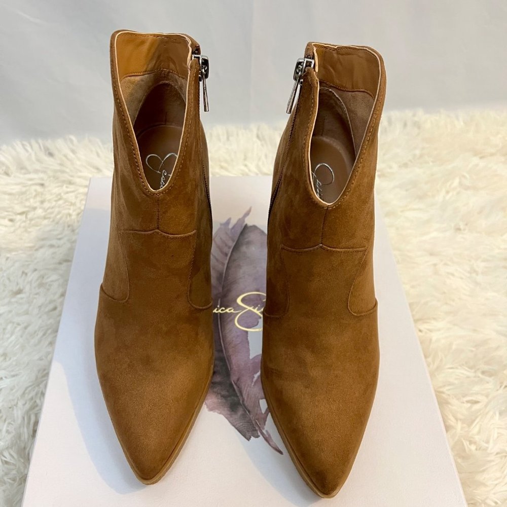 Jessica Simpson Crais Bootie Wedge Size 8 Brown NEW! - Picture 16 of 16
